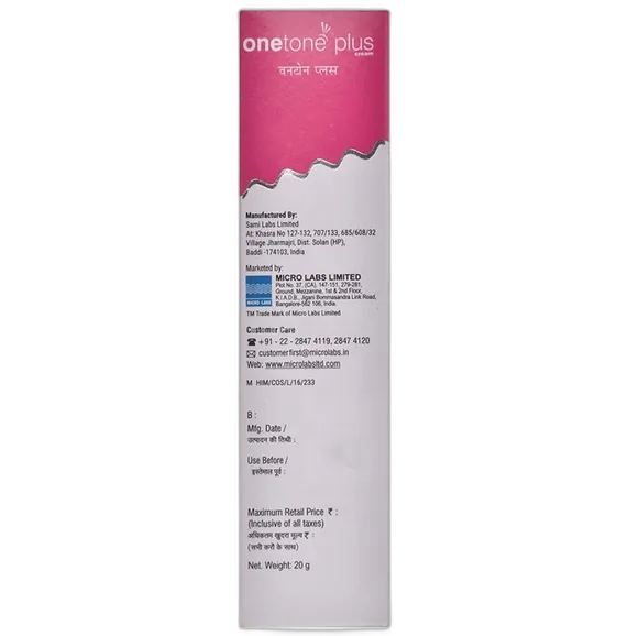 onetone plus cream 20 gm